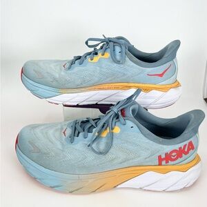 Hoka One One Arahi 6 Blue/Orange Athletic Running Shoes - MENS 12 - GREAT TREAD